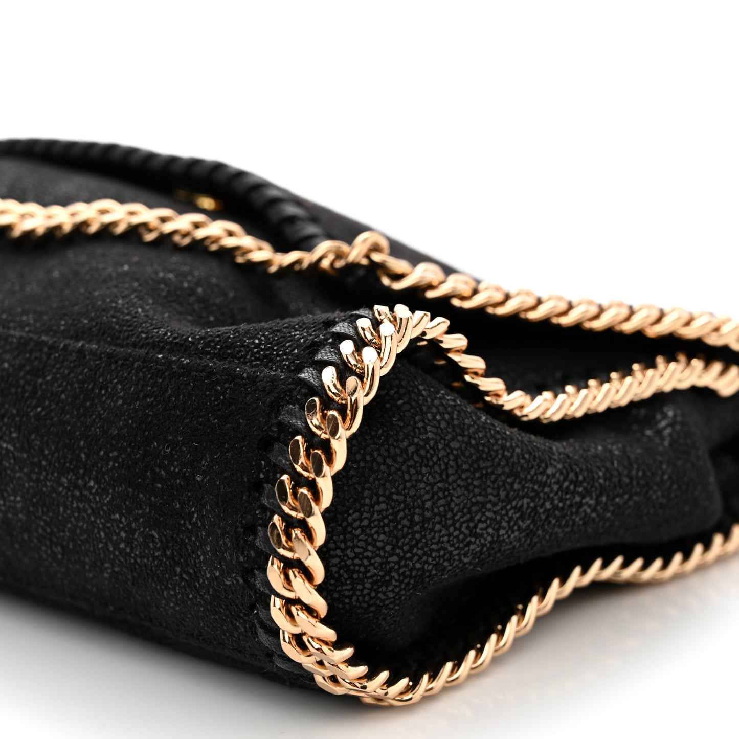 Shaggy Deer Mini Falabella Shoulder Bag Black