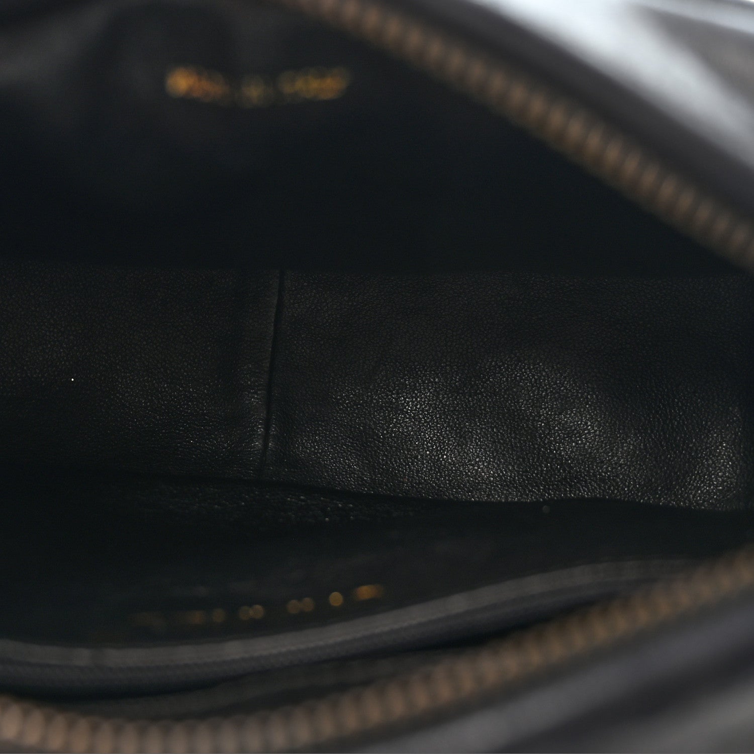 Chanel Lambskin Chevron Quilted Tassel Camera Case Black 5 of 14
