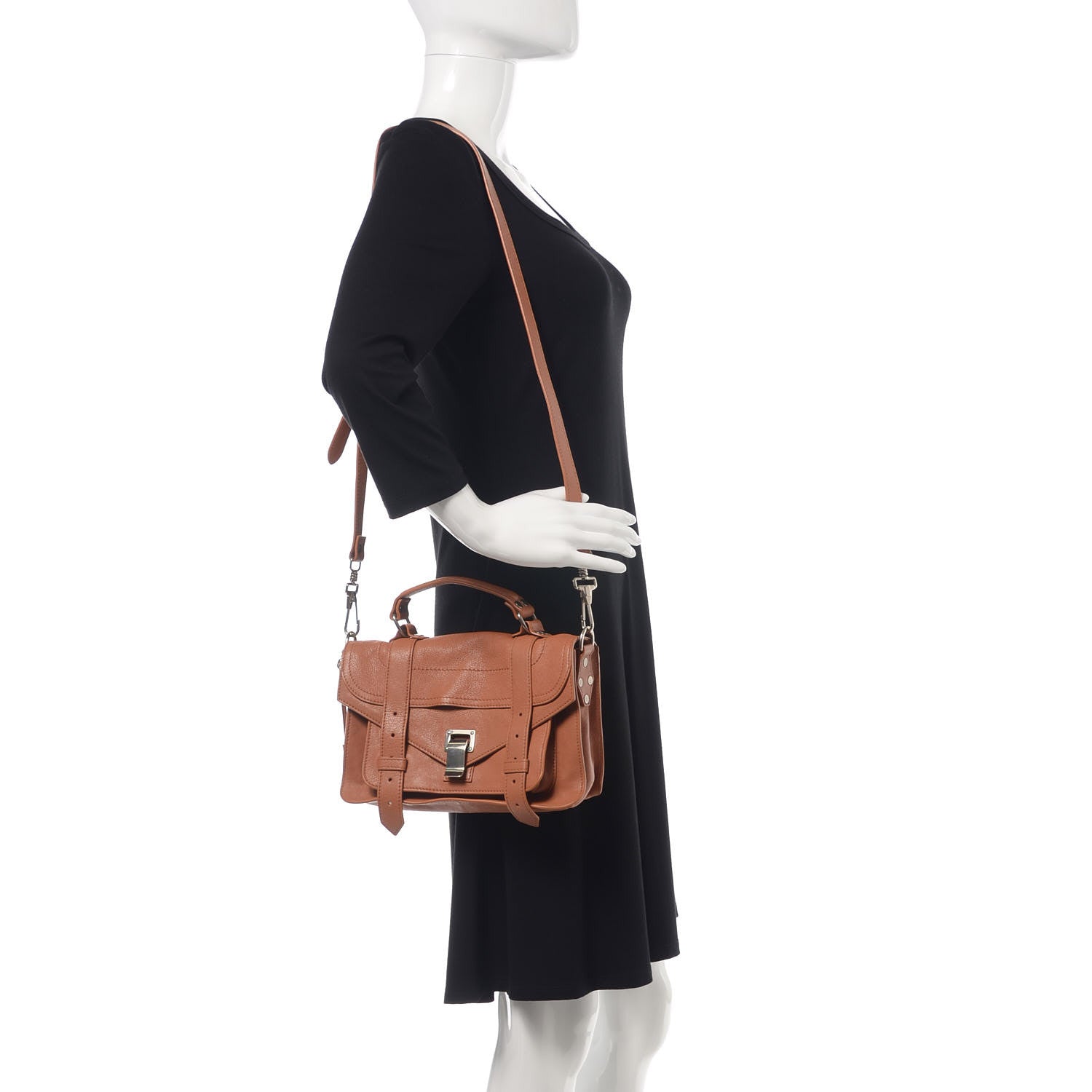 Proenza Schouler Lambskin Tiny PS1 Satchel Dune 3 of 12