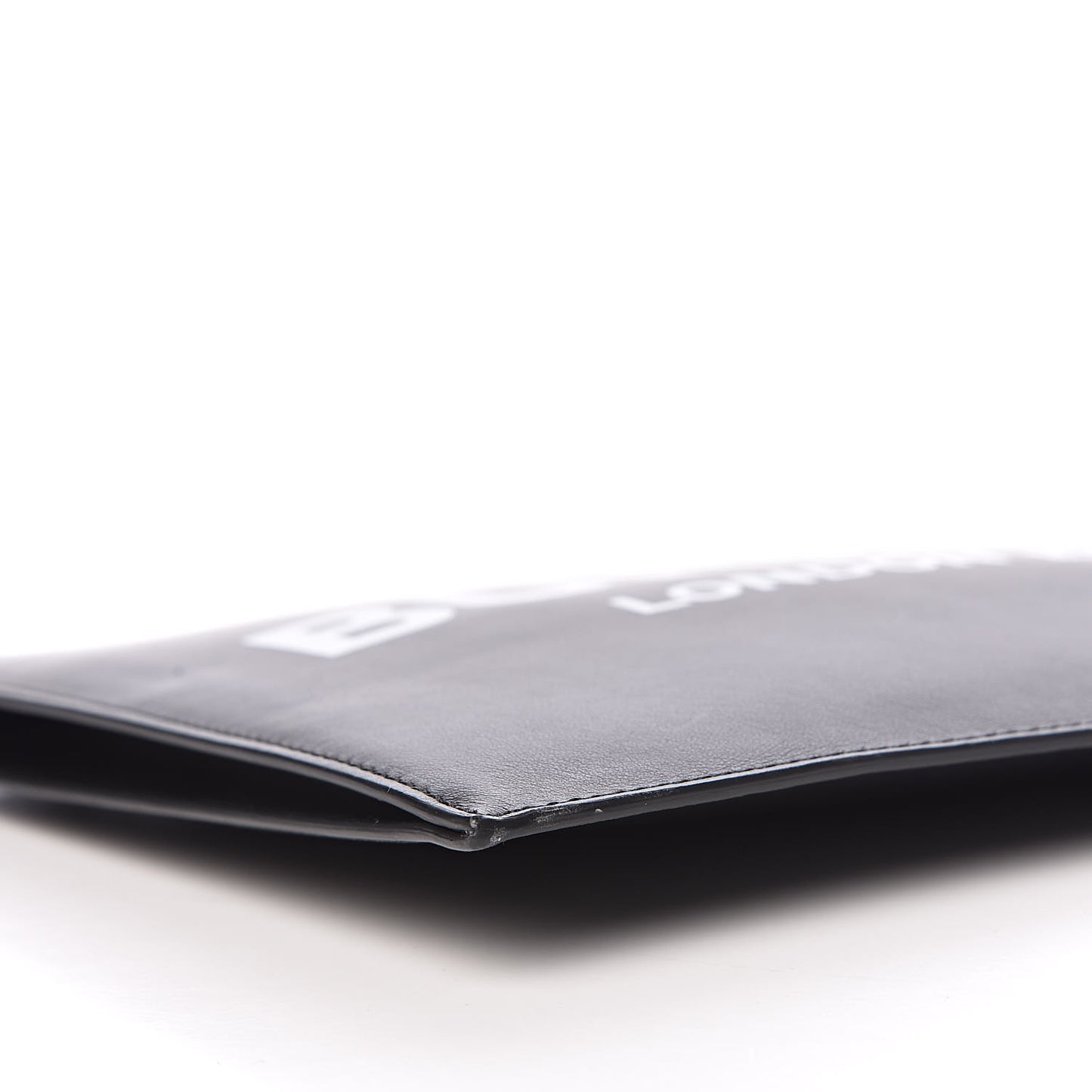 Smooth Calfskin Edin Zip Pouch Black