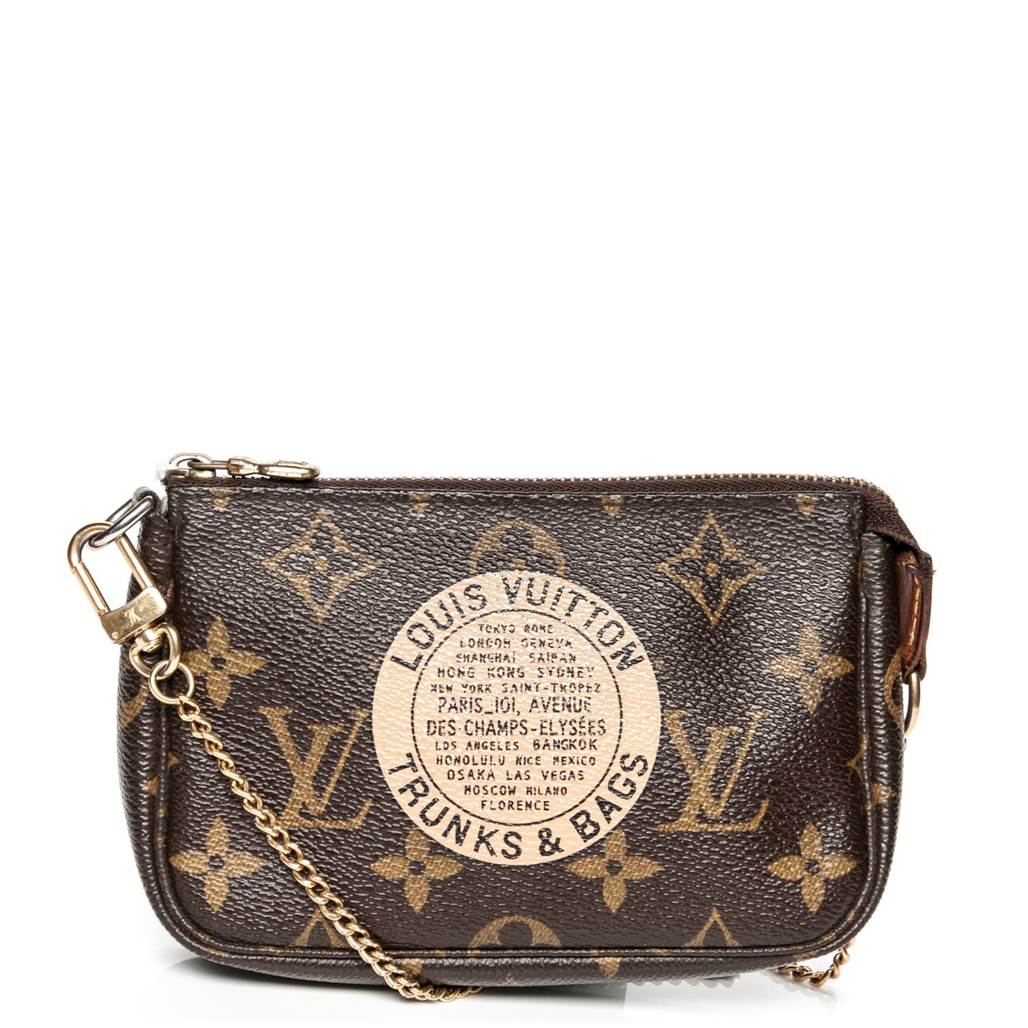 Monogram Complice Trunks and Bags Mini Pochette Accessories Beige