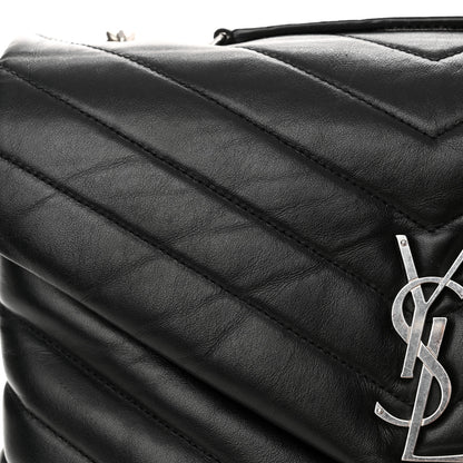 Saint Laurent Calfskin Y Quilted Monogram Medium Loulou Chain Satchel Black 15 of 16