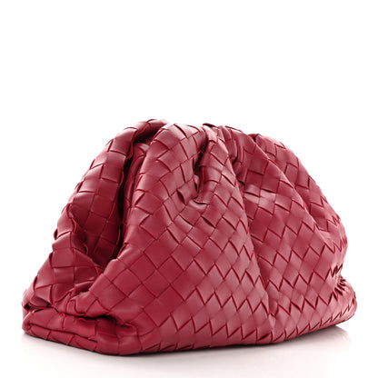Bottega Veneta Nappa Maxi Intrecciato The Pouch Oversized Clutch Amaranto 3 of 12
