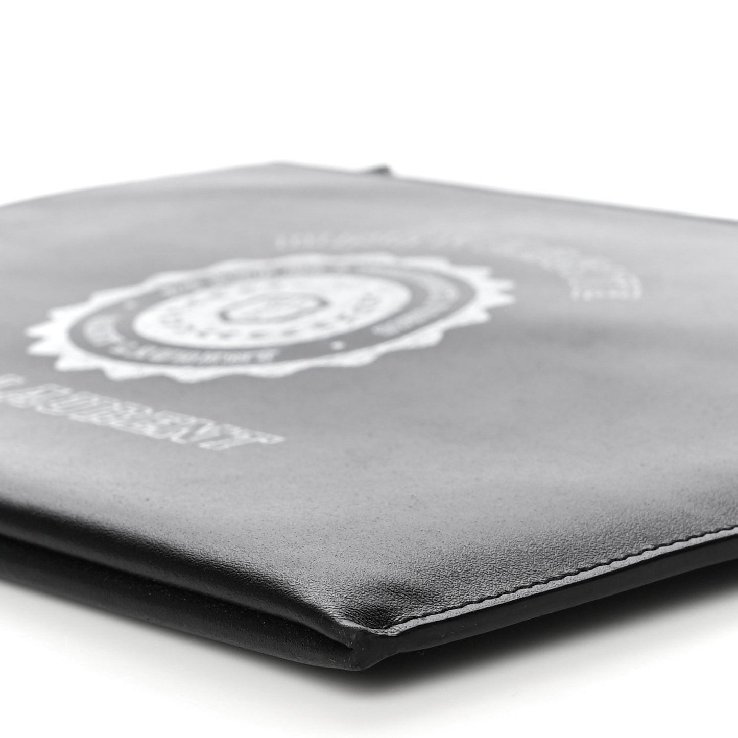 Calfskin Universite Zipped Tablet Holder Black