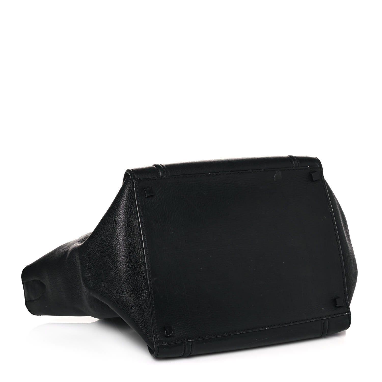 Celine Supple Calfskin Medium Phantom Luggage Black 4 of 12