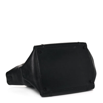 Celine Supple Calfskin Medium Phantom Luggage Black 4 of 12