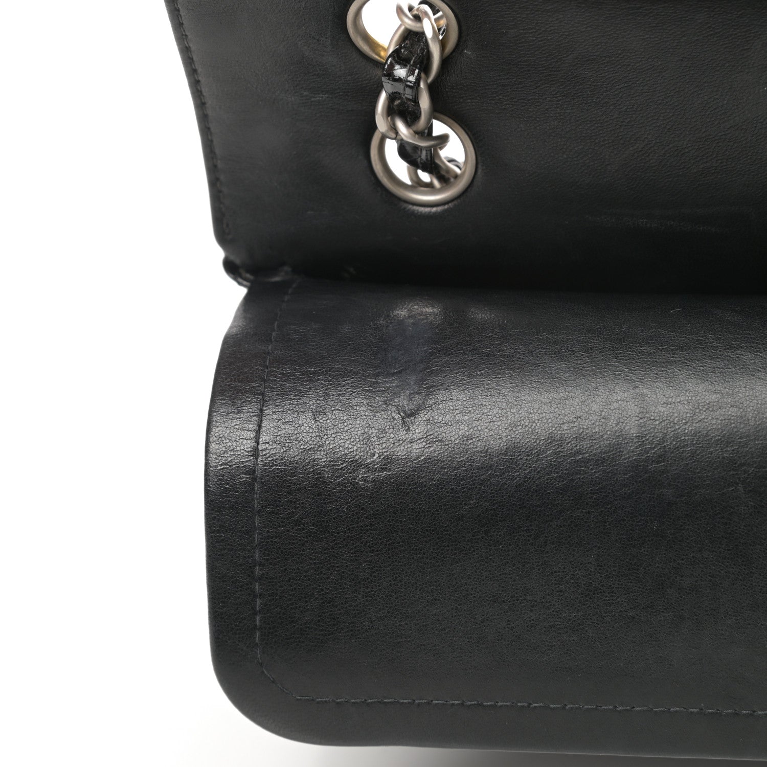 Chanel Patent Quilted Medium Double Flap Black 14 of 17