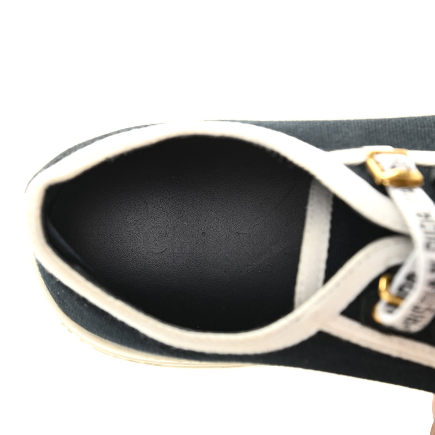 Christian Dior Canvas Womens Walk'n Dior Low Top Sneakers 36.5 Black 7 of 9