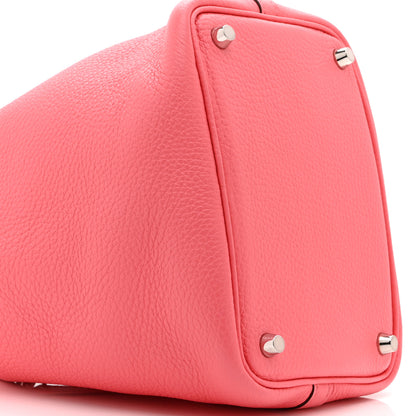 Hermes Taurillon Clemence Picotin Lock 18 PM Rose Azalee 10 of 10
