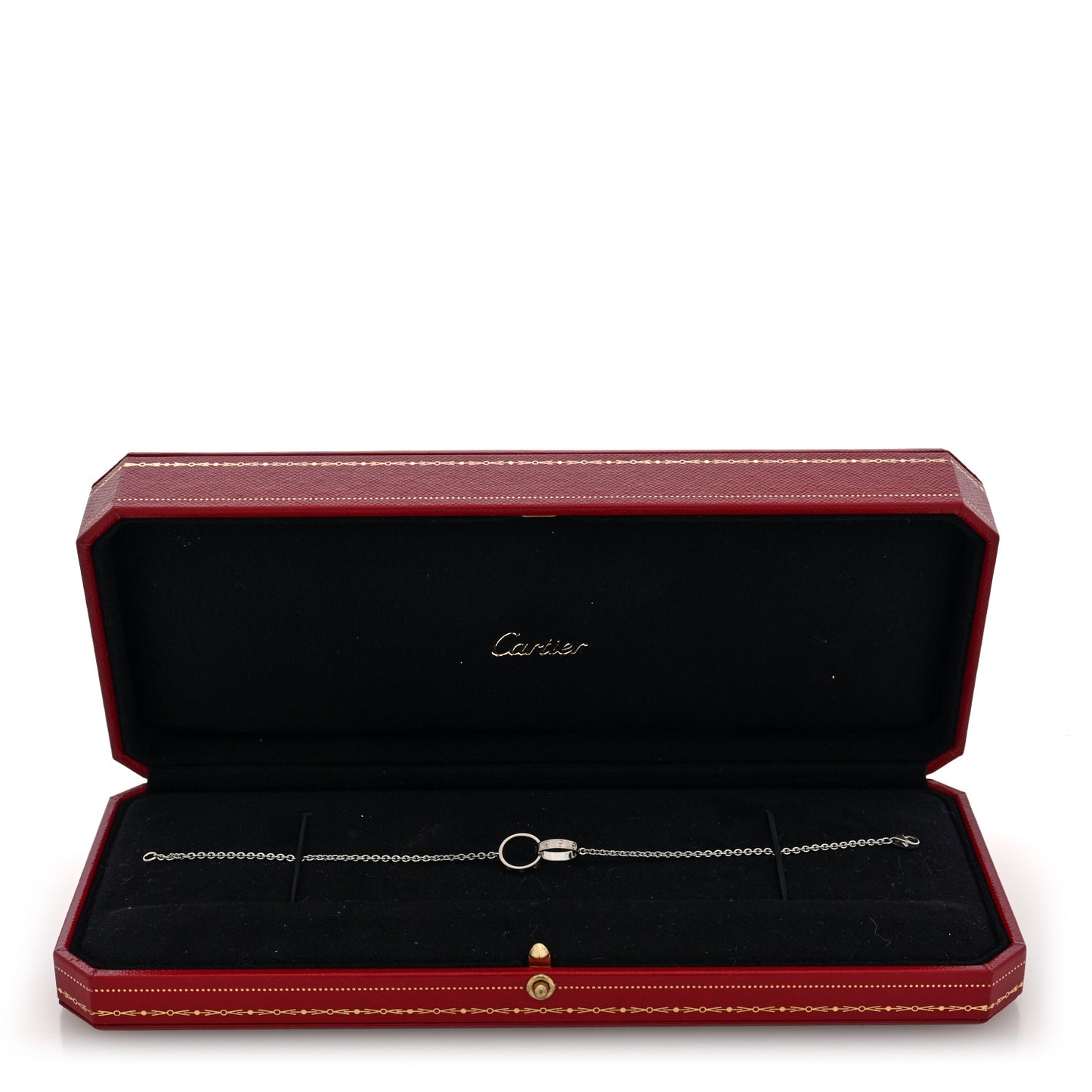 18K White Gold Interlocking LOVE Bracelet