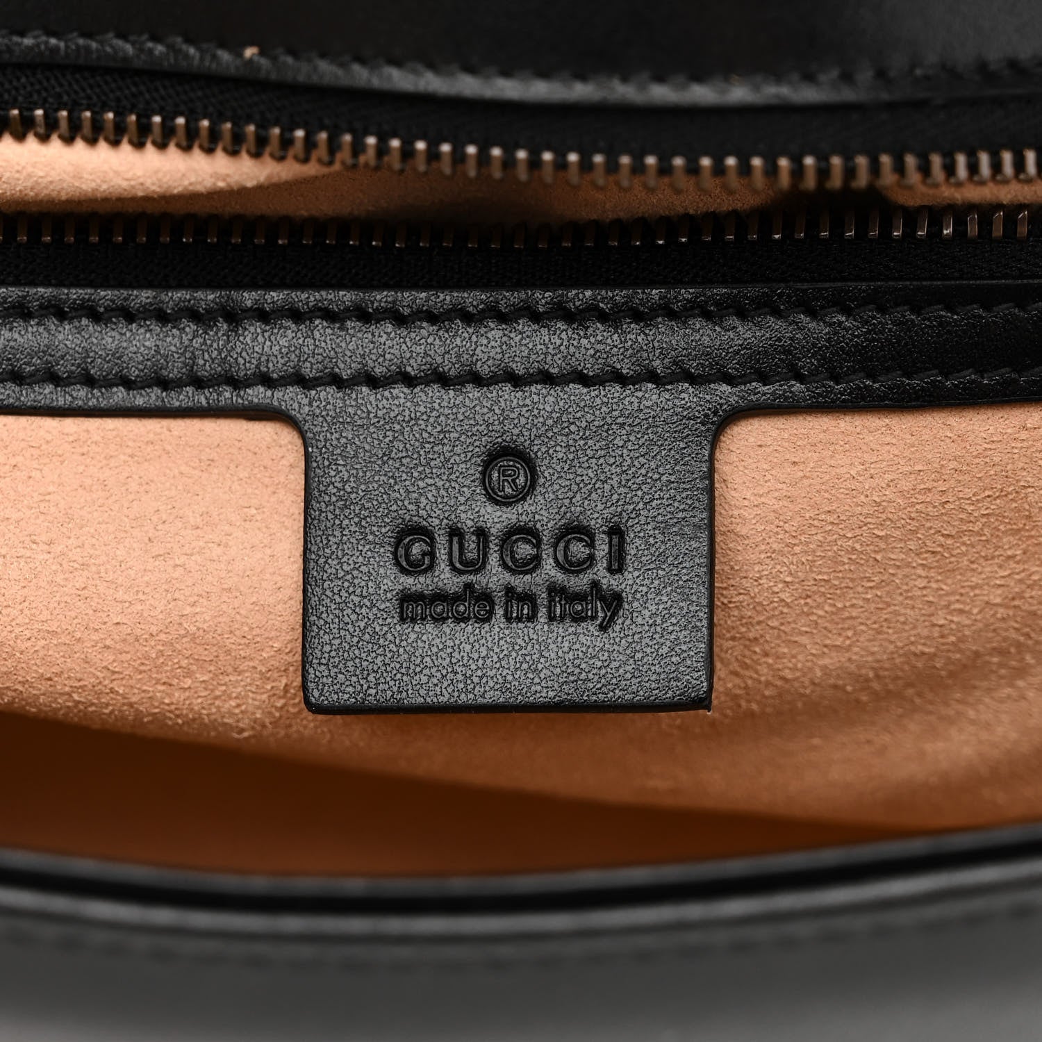 Gucci Calfskin Matelasse Small GG Marmont Shoulder Bag Black 6 of 10