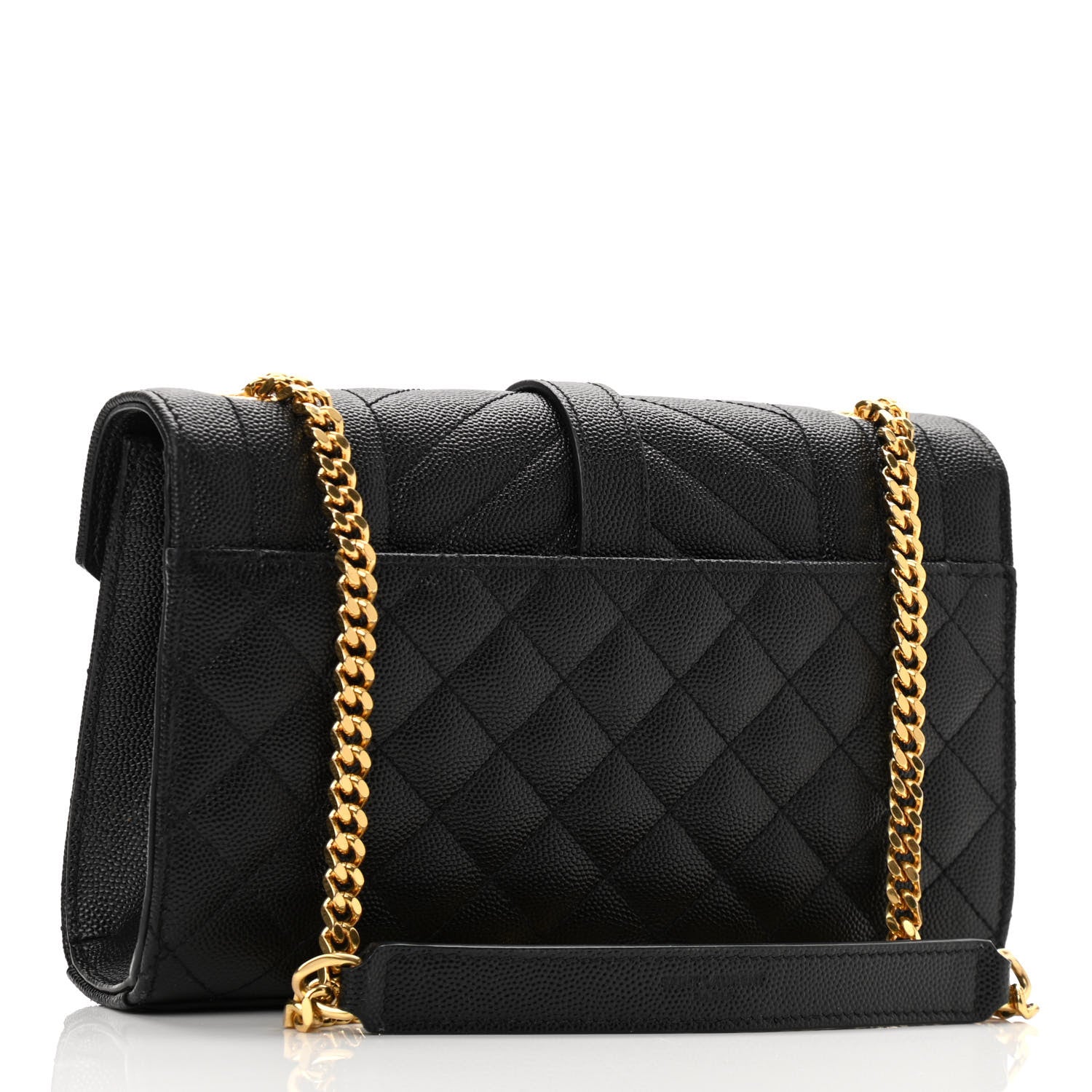 Saint Laurent Grain De Poudre Textured Mixed Matelasse Triquilt Small Monogram Satchel Black 3 of 11