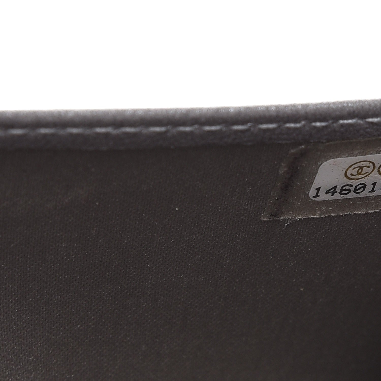 Chanel Lambskin Camellia Embossed Yen Wallet Black 8 of 8