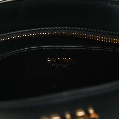 Prada Saffiano City Calfskin Esplanade Crossbody Bag Black 6 of 11