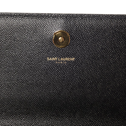 Saint Laurent Grain De Poudre Small Monogram Kate Satchel Black 5 of 7