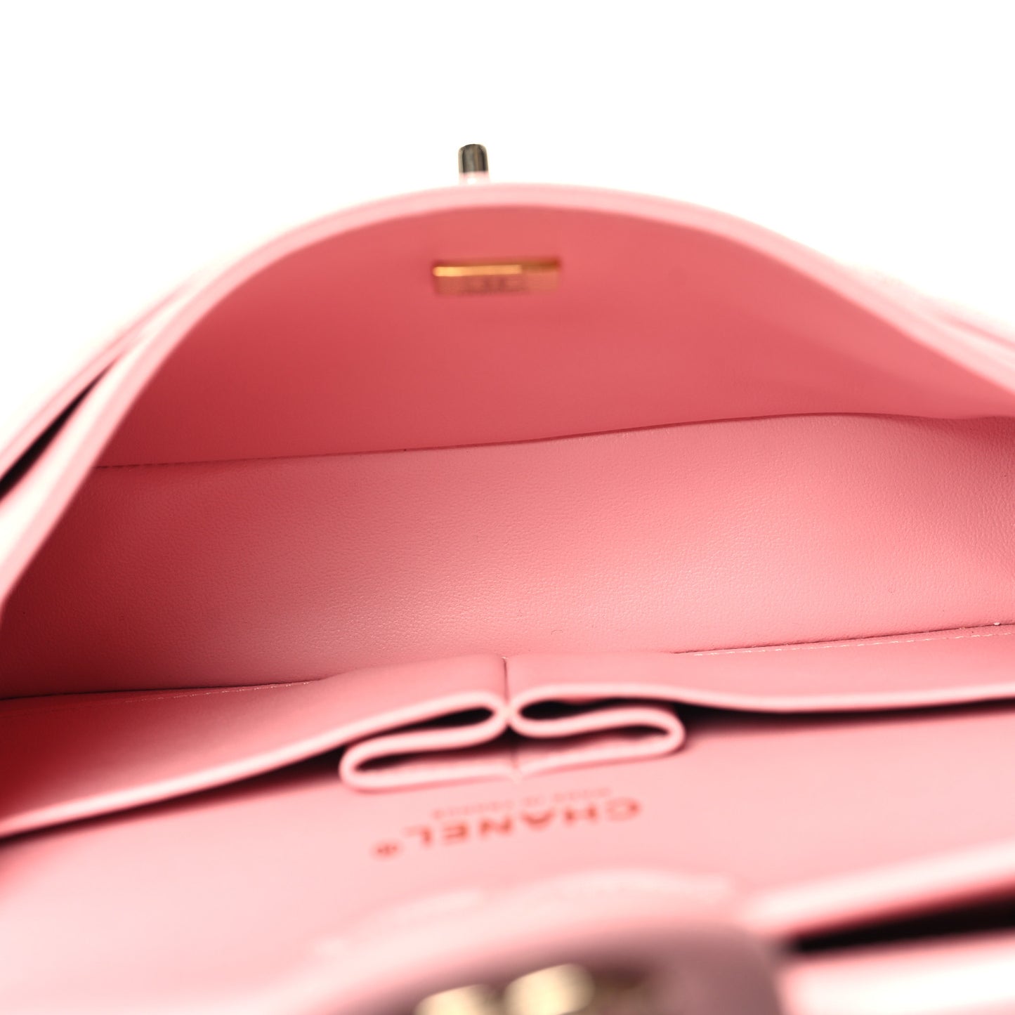 Caviar Quilted Small Double Flap Pink