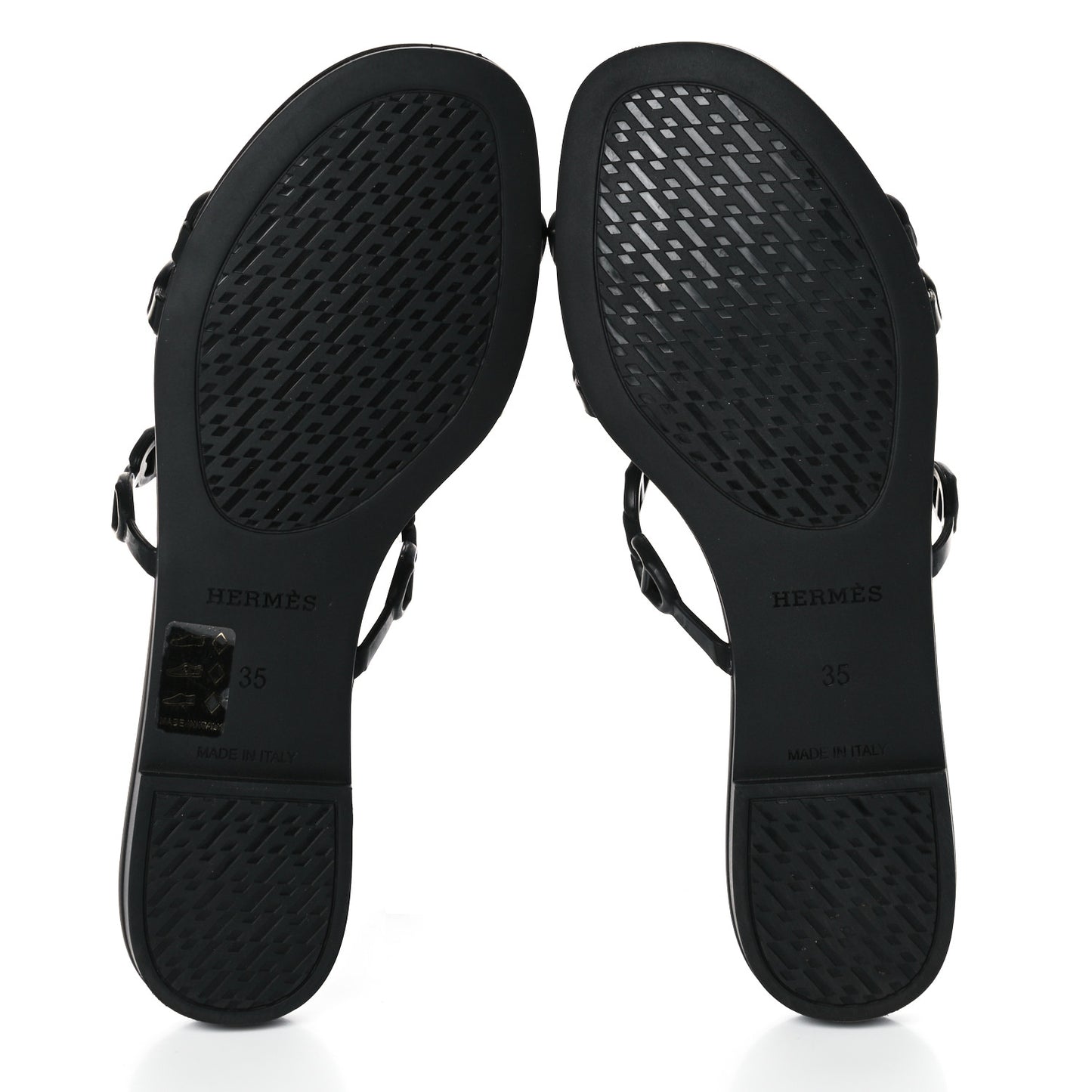 Rubber Chaine d'Ancre Rivage Sandals 35 Black