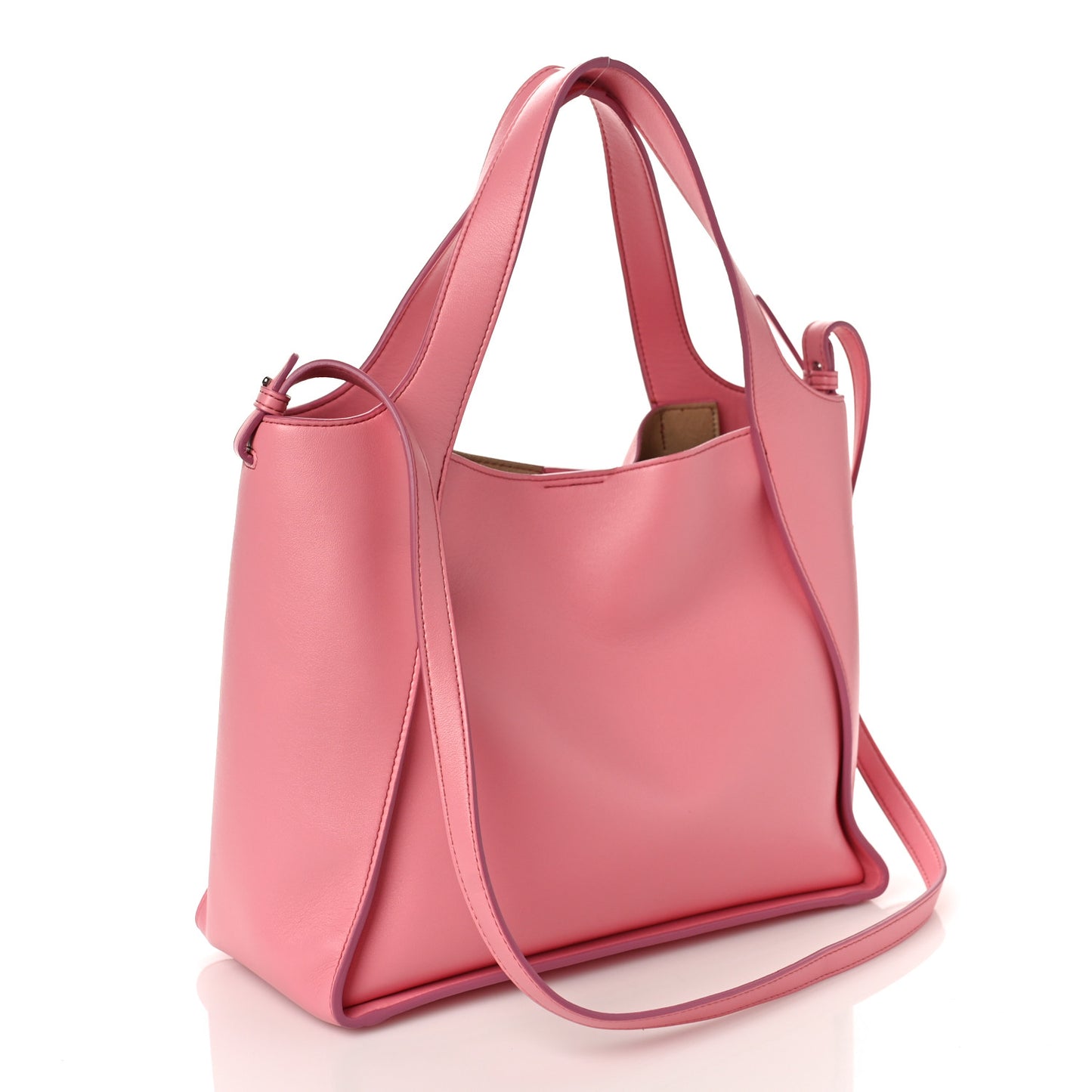 Eco Alter Nappa East West Perforated Tote Pink