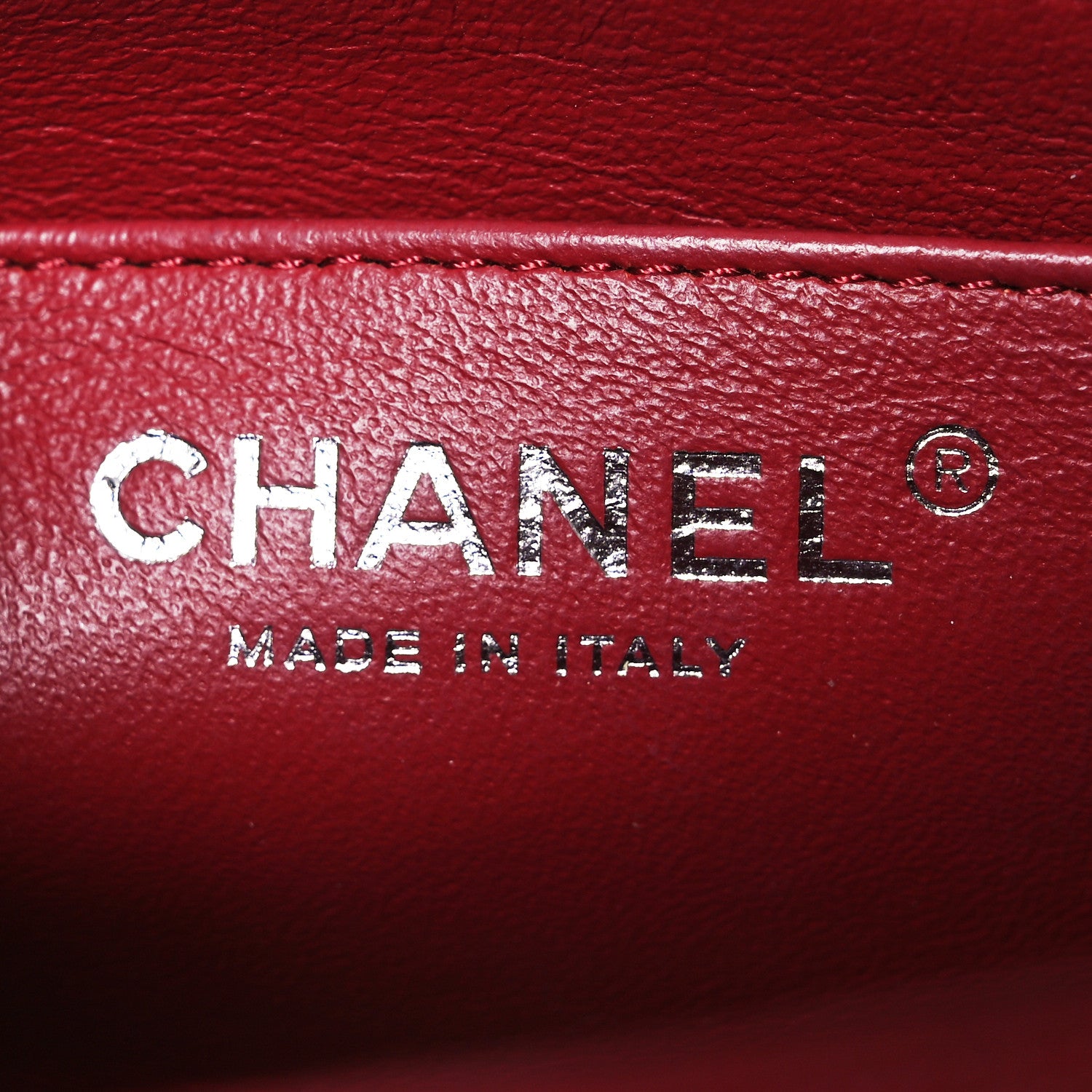 Chanel Caviar Quilted Mini Square Flap Red 8 of 13