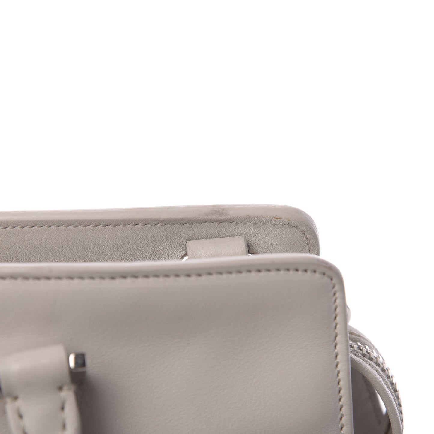 Smooth Calfskin Baby Monogram Cabas Gris Perle