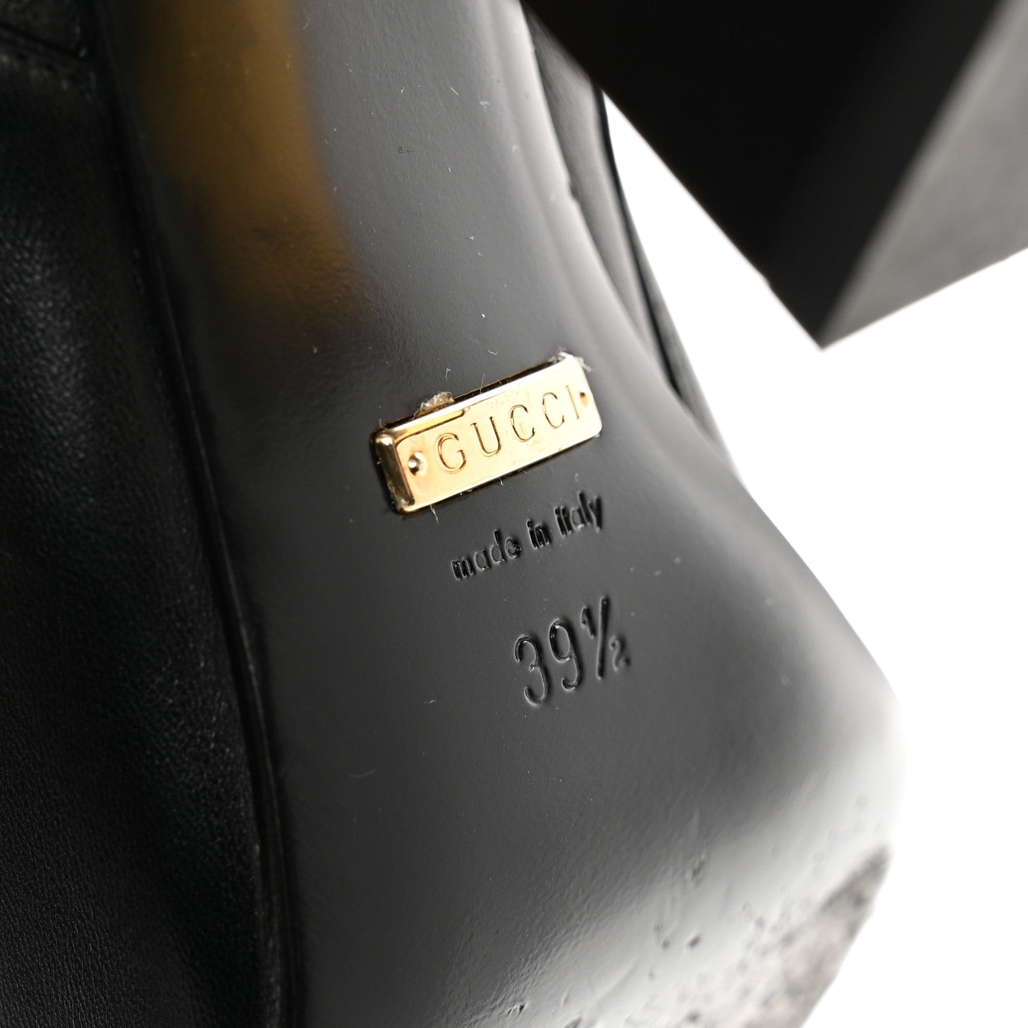 Gucci Nappa Horsebit Ankle Boots 39.5 Black 6 of 8
