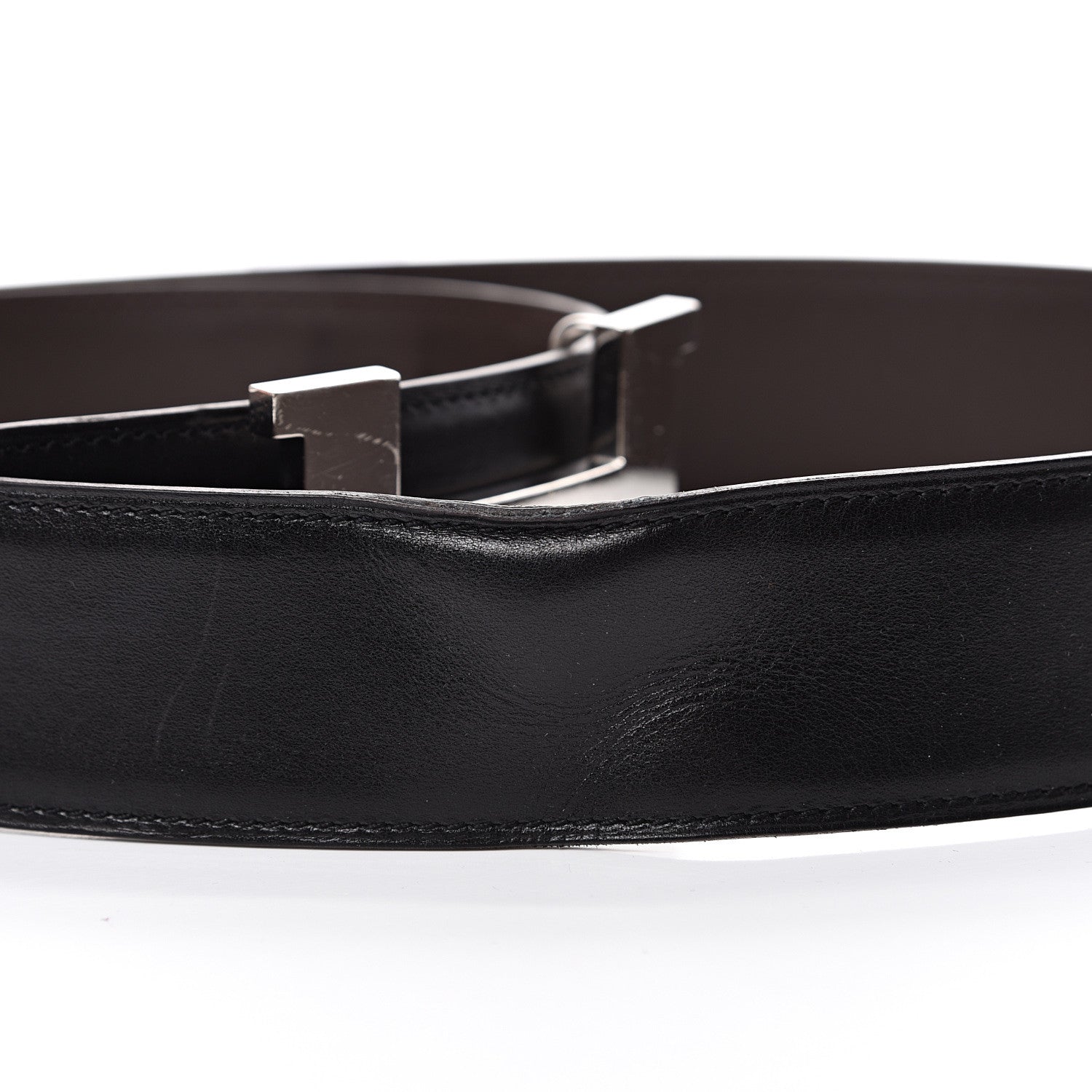 Hermes Box Chamonix 42mm Constance Belt 90 Black Chocolate 8 of 9