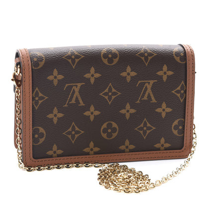Louis Vuitton Reverse Monogram Dauphine Chain Wallet 3 of 10