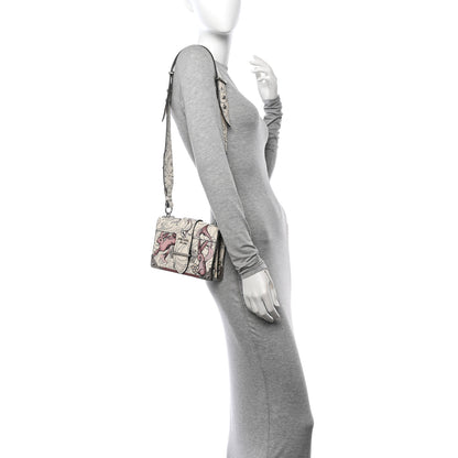 Prada X JAMES JEAN Glace Calfskin Rabbit Print Cahier Bag Opaline 2 of 12