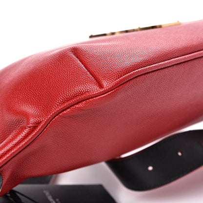 Saint Laurent Grain De Poudre Monogram Belt Bag Rouge Eros 8 of 9