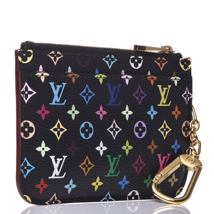 Louis Vuitton Monogram Multicolor Key Pouch Black Grenade 3 of 7