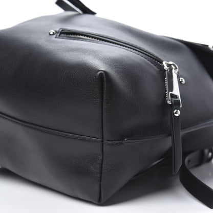 Marc Jacobs Lambskin Mid Zip Backpack Black 8 of 9