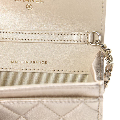 Chanel Metallic Lambskin Quilted Flap Chain Waist Bag Gold 9 of 12