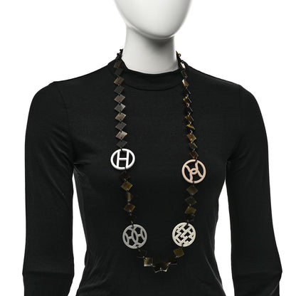 Hermes Buffalo Horn Lacquer Lena Necklace 2 of 6