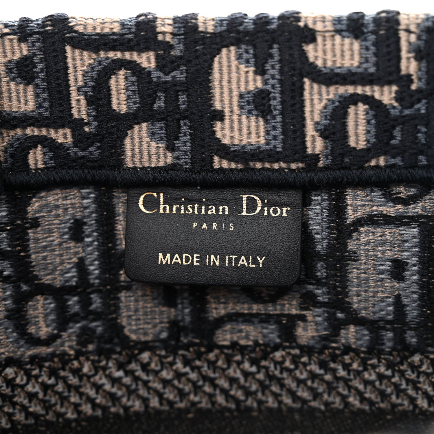 Christian Dior Oblique Small Book Tote Blue Multicolor 6 of 11