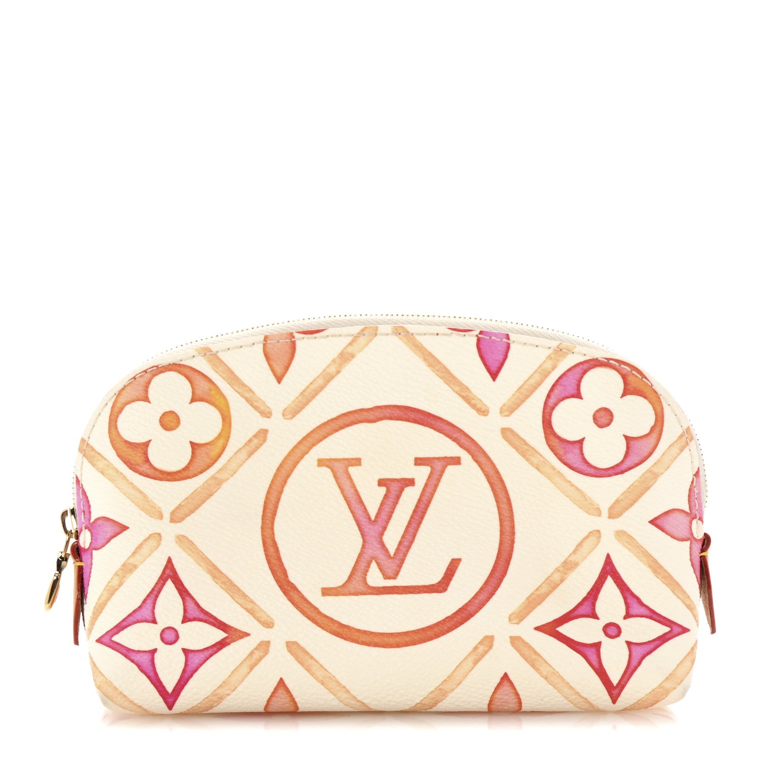 Louis Vuitton Monogram Tiles By The Pool Cosmetic Pouch Coral 1 of 7
