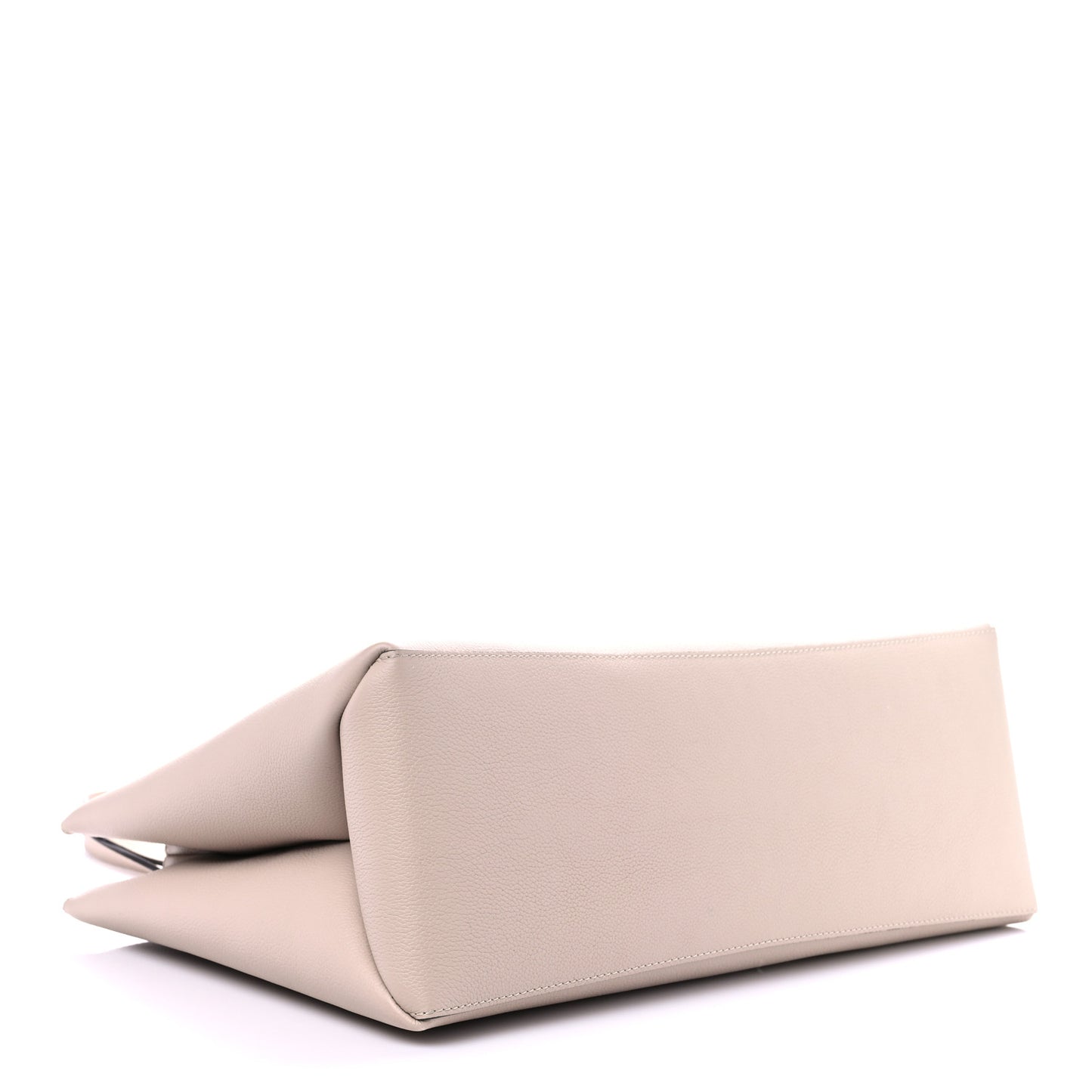 Grained Calfskin Lockme Shopper Greige