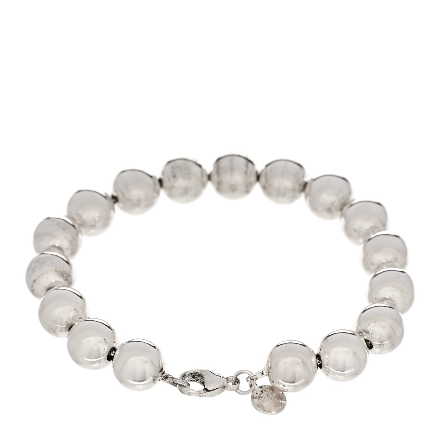 Tiffany Sterling Silver 10mm HardWear Ball Bracelet 2 of 4
