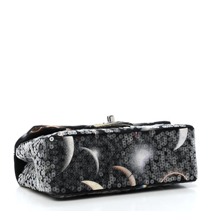 Chanel Canvas Sequin Mini Rectangular Flap Black 3 of 4