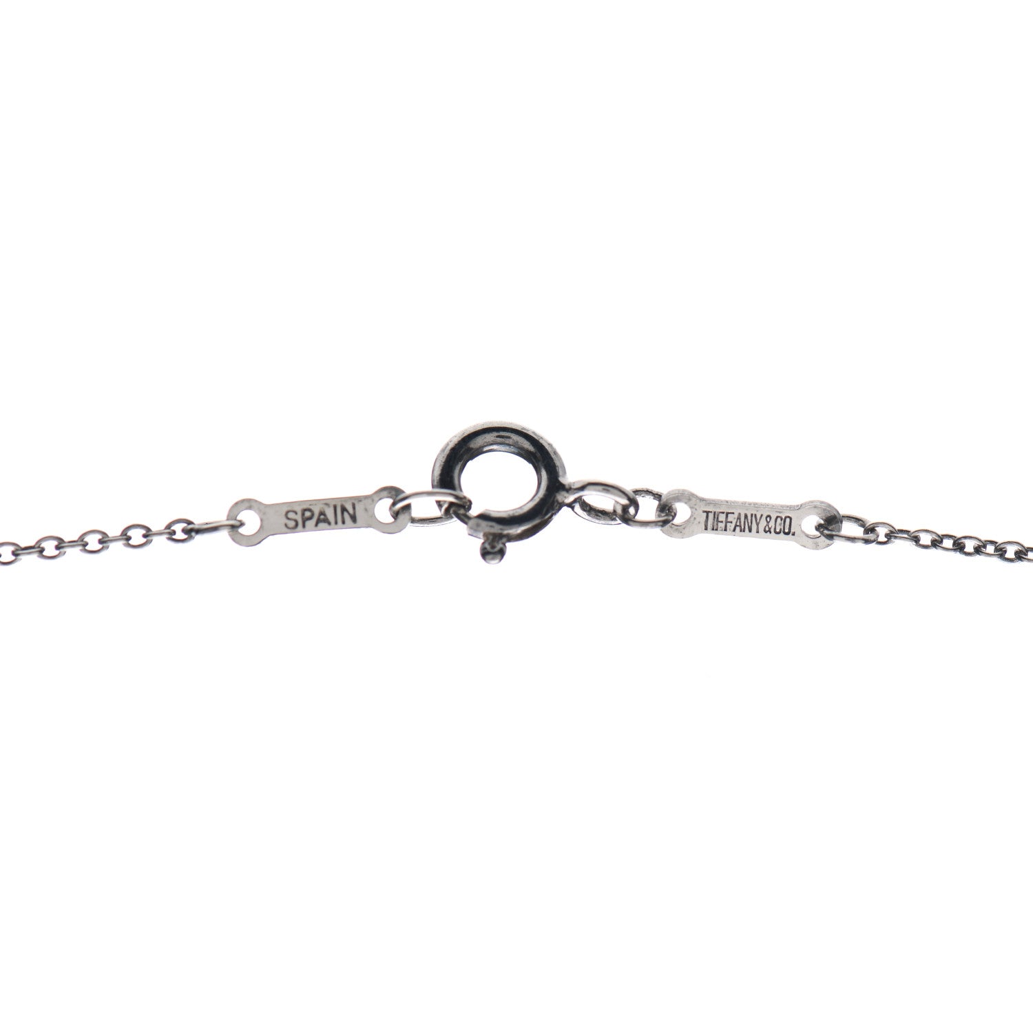 Tiffany Sterling Silver 12mm Elsa Peretti Eternal Circle Pendant Necklace 4 of 5