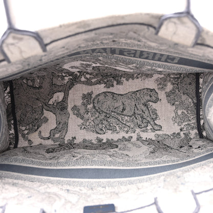 Christian Dior Gradient Canvas Embroidered Large Dioriviera Toile De Jouy Book Tote Blue 5 of 13