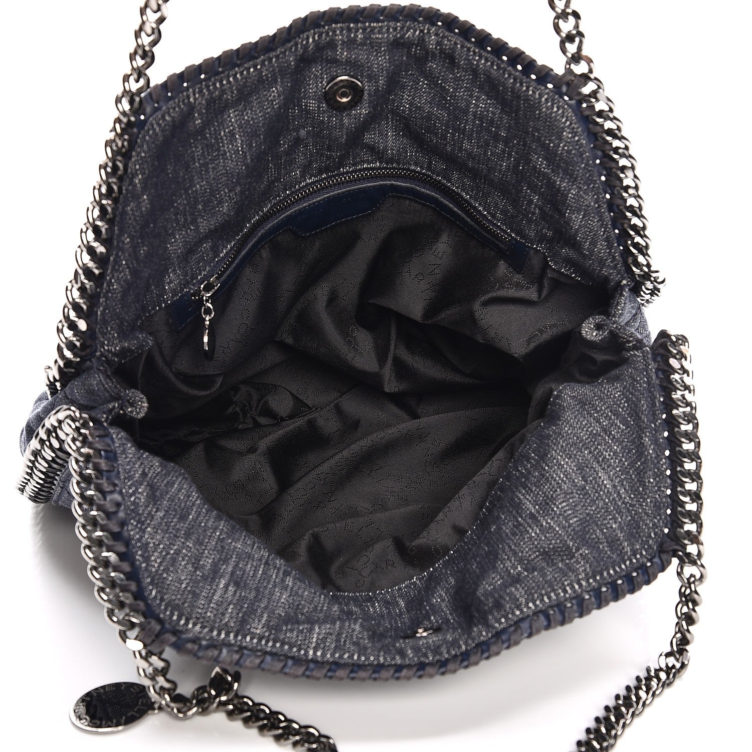 Stella McCartney Denim Quilted Small Baby Bella Tote 5 of 8