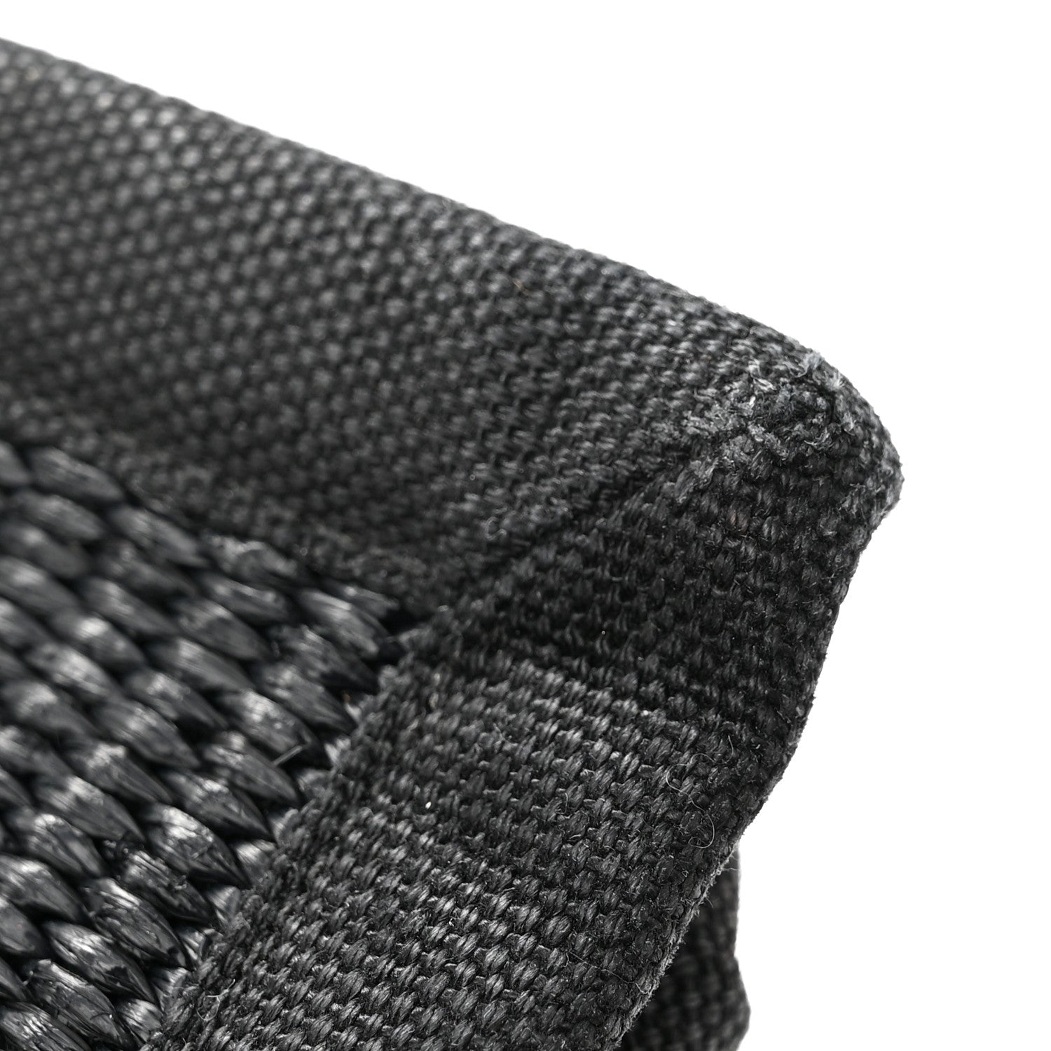 Saint Laurent Raffia Linen Calfskin Small Rive Gauche Tote Black 13 of 14