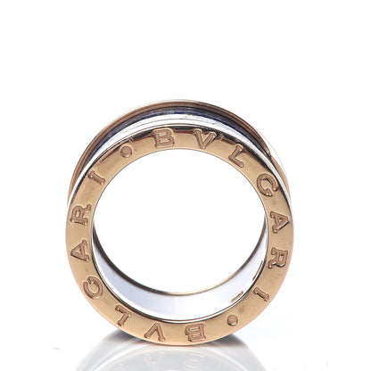 Bulgari 18K Rose Gold Lapis Lazuli B.Zero1 Four-Band Ring 50 5.5 4 of 6
