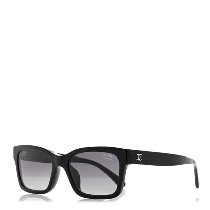 Chanel Acetate Polarized Square Sunglasses 5417-A Black 1 of 10