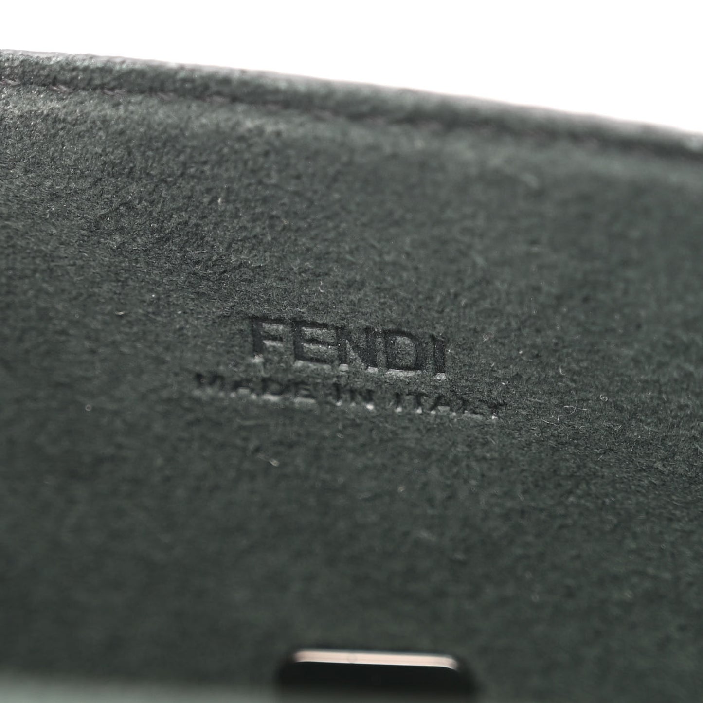 Vitello Cher Baguette Soft Trunk Phone Pouch Black