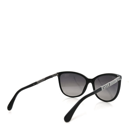 Chanel Chain Polarized Sunglasses 5352-A Black 4 of 7