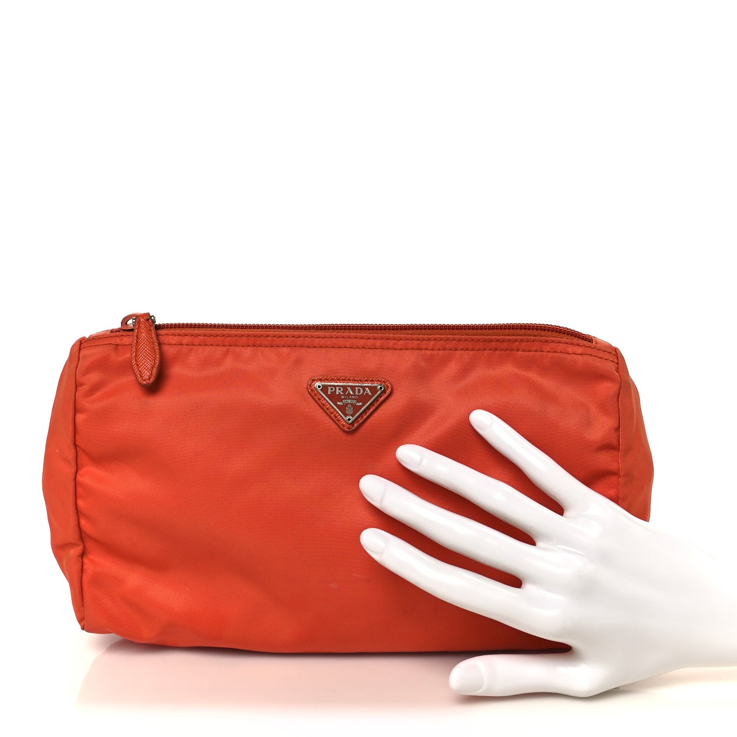 Nylon Vela Cosmetic Pouch Orange