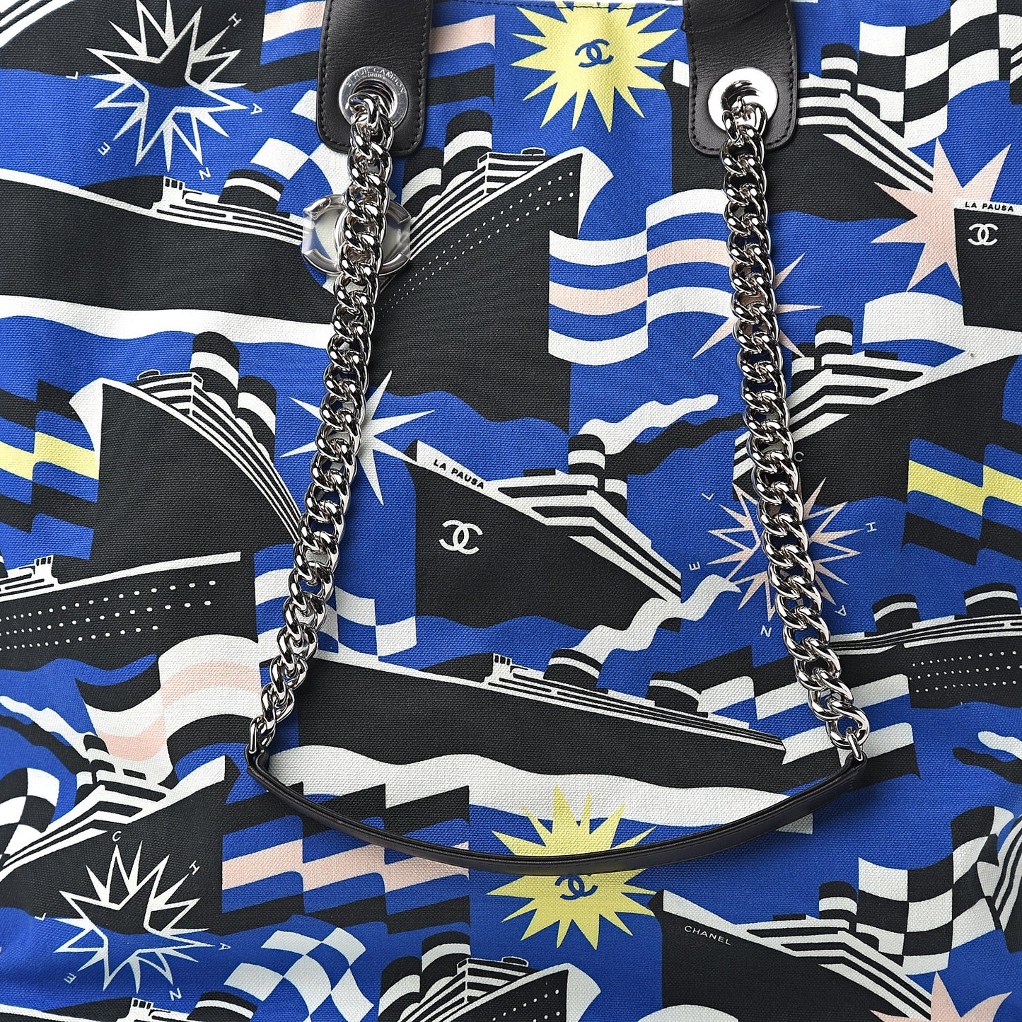 Canvas Large La Pausa Bay Shopping Bag