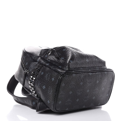 MCM Visetos Small Side Stud Stark Backpack Black 3 of 12