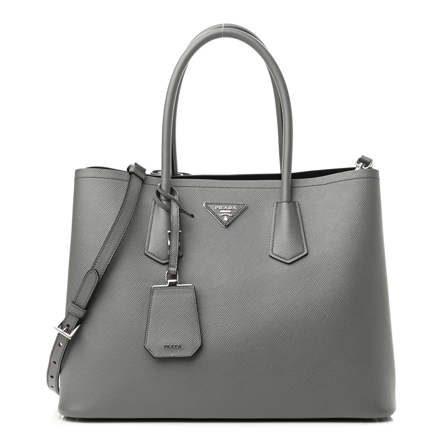 Saffiano Cuir Large Double Bag Marmo